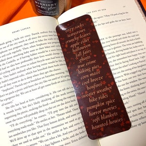 Fall Activities Bookmark | Autumn Vibes, Reader Gift