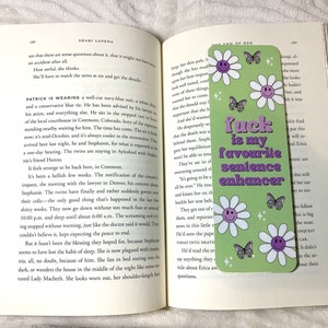 F*ck Is My Favourite Sentence Enhancer Bookmark | Handmade Bookmarks | Laminated | Gifts for Readers, Bookish Merchandise, Punny Gift