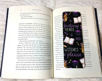 Marcapáginas de brujas / Lecturas fantásticas y brujas, por favor / Decoración de Halloween