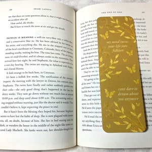 Gold Flush Bookmark | Handmade Bookmarks | Laminated | Gift for Book Lovers, Pop Culture Merchandise