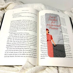 Historical Fiction Bookmark | Reader Gift, Paris Design image 2
