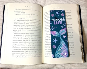 Marcador de libros "Vida de sirena" / Regalo laminado