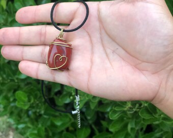 Healing Crystal Necklace with Charm