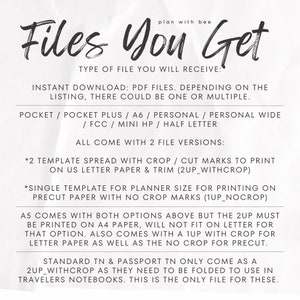 015 | Spoke To Log | Printable Planner Insert | PERSONAL | Plan With Bee | Instant Download image 5