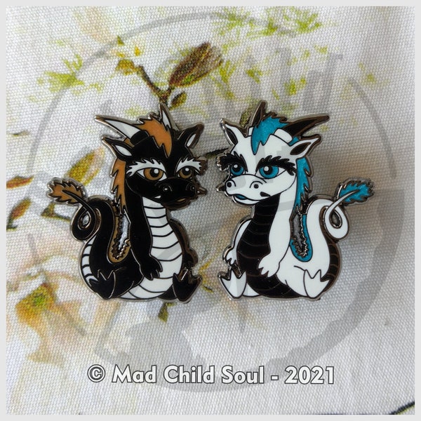 Yin & Yang zodiac lunar Dragons  : Baby Spirit (Pin)