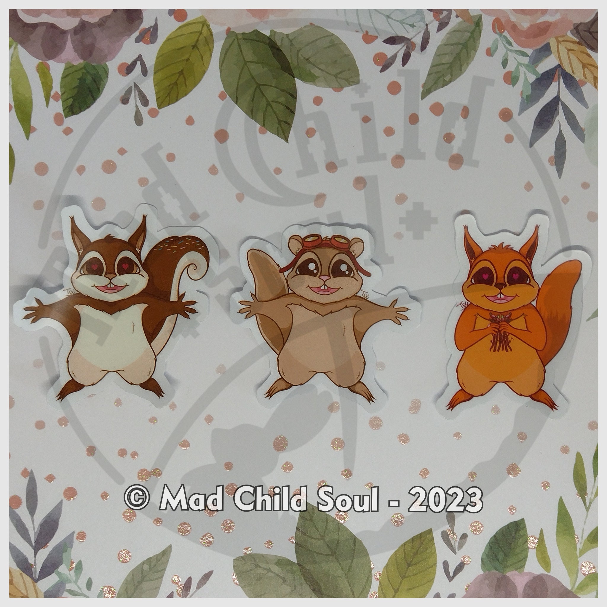 squirrel squirrel hug love fluffy - Animal ABC (Sticker)
