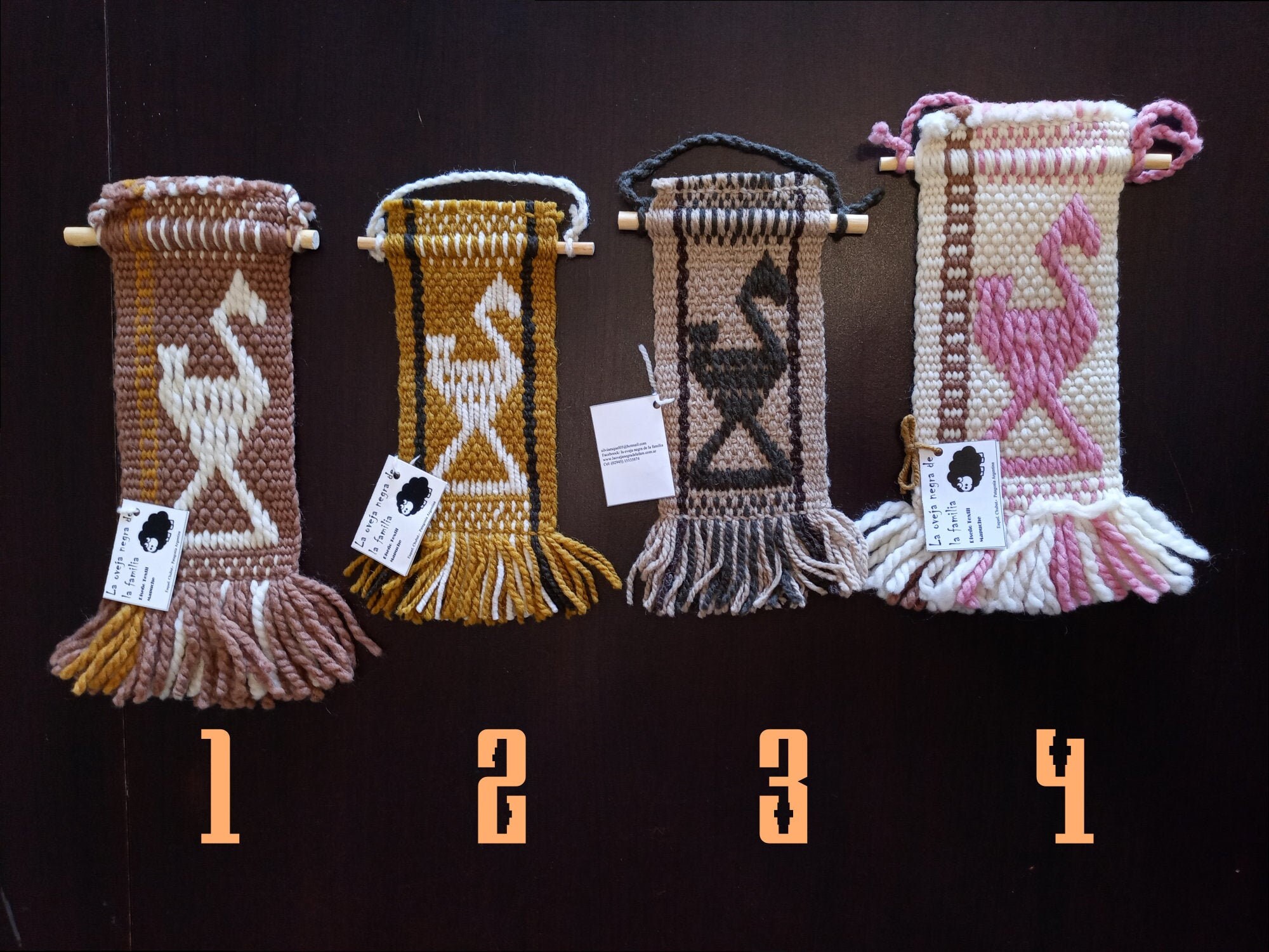 Accroche Mural - Tissage Traditionnelle Mapuche