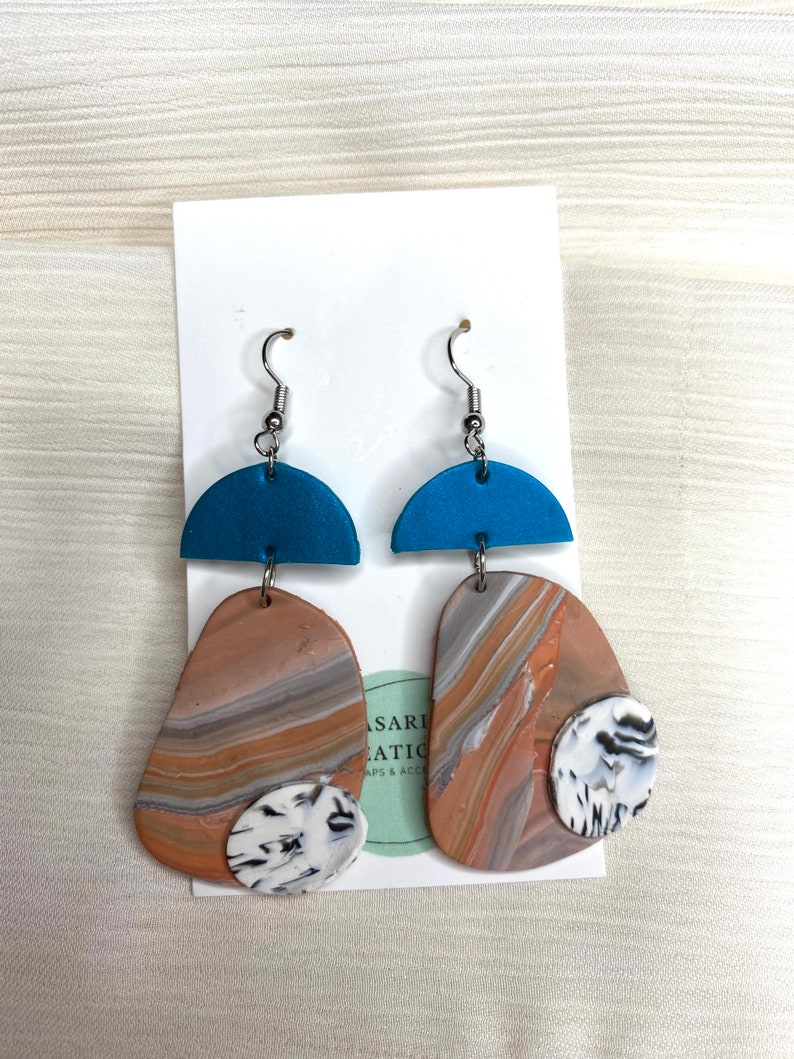 Polymer clay earrings