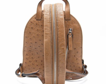 Ostrich Leather Desert Backpack - Etsy New Zealand