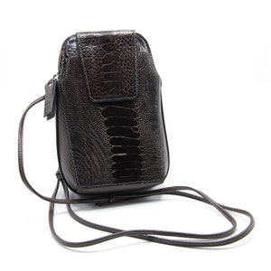 Ostrich Shin Leather Phone Bag