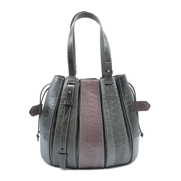 Genuine Ostrich Leather Racing Bag