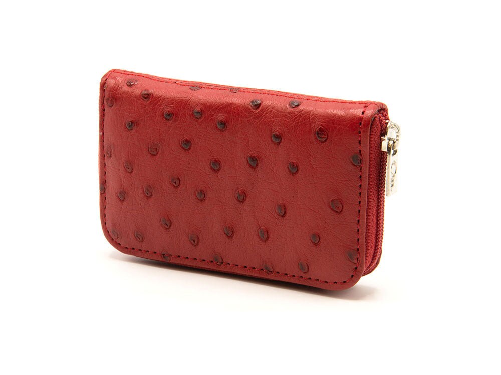 Zippy Coin Purse Ostrich Leather - Women - Small Leather Goods