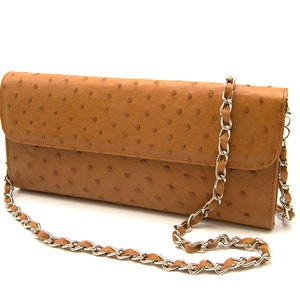 Karoo Genuine Ostrich Leather Clutch Bag
