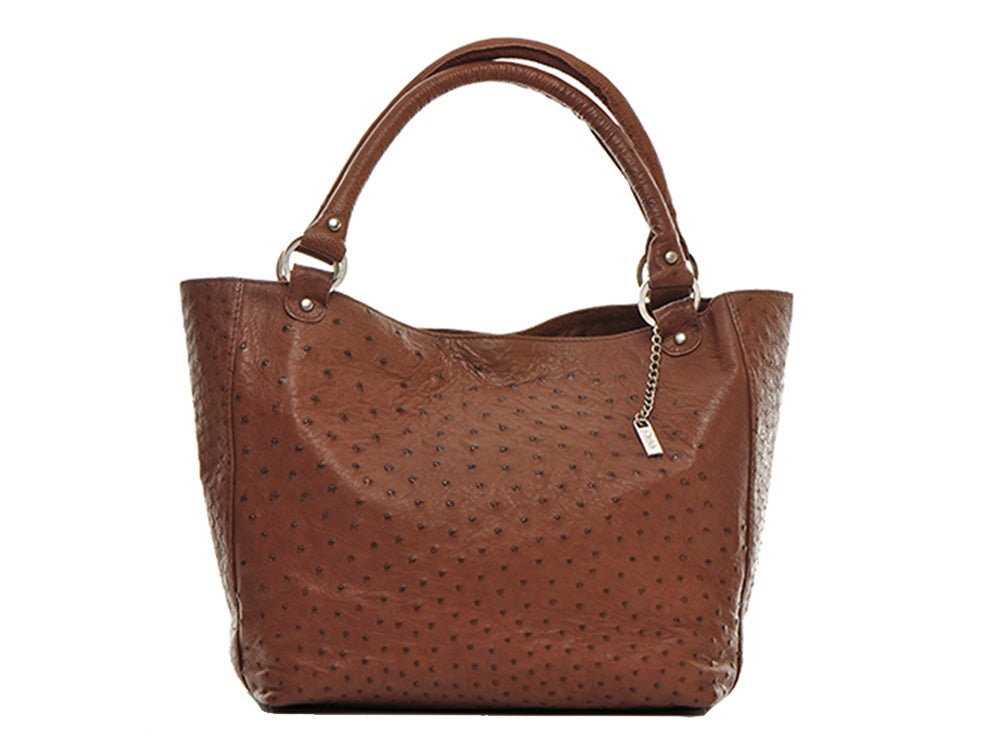 Ostrich tote bag clearance