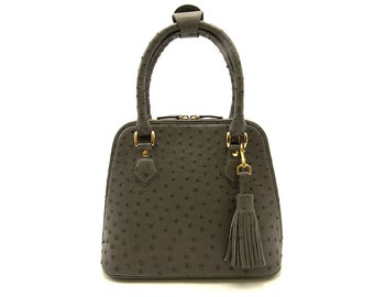 Genuine Ostrich Leather Knysna Hepburn Bag