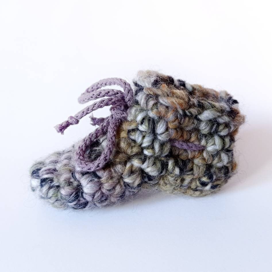 Pantuflas De Beb Crochet 0 9 Meses Hecho a Mano Con Amor