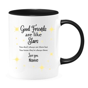 Best Friend Mug, Friends Mug, Good Friends, Good Friends are Like Stars, Friends Gift, Friendship Gift, Distance Friendship Gift