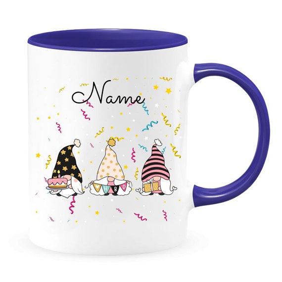  Personalized Gnome Happy Birthday Coffee Mug Gift for
