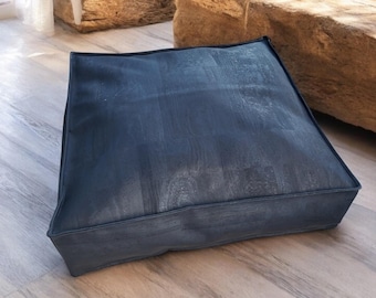 Majestic Blue | Cork Collection | Poufs & Floor cushion | a sustainable alternative to traditional leather