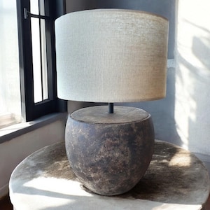 Terra Collection - rustic ceramic handmade table lamp