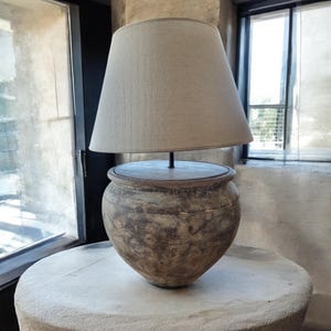 Terracotta no.LV40/39 - Rustic ceramic table lamps - Handcrafted table lamp