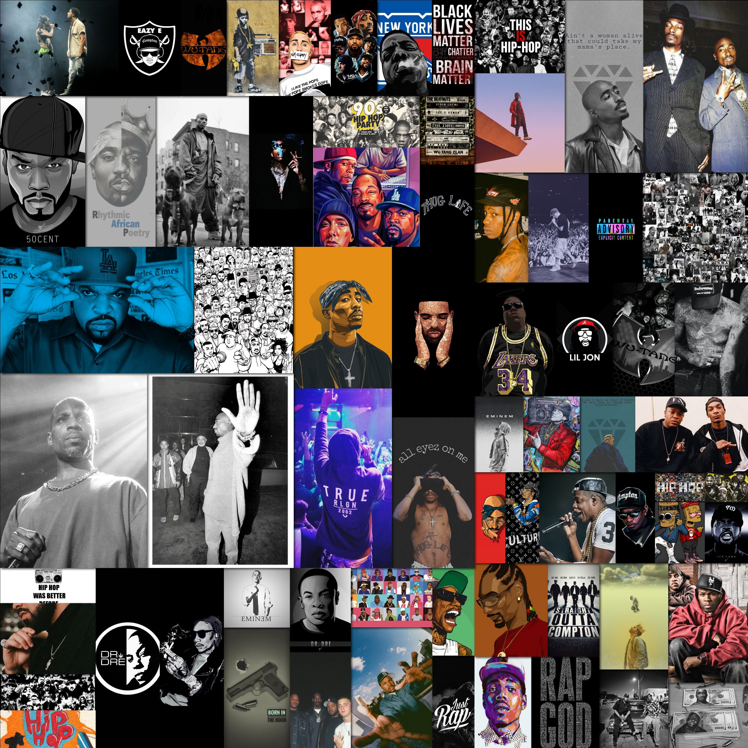 Hip Hop Wall Decor Rap Wall Art Street Art Rhythmic African Etsy