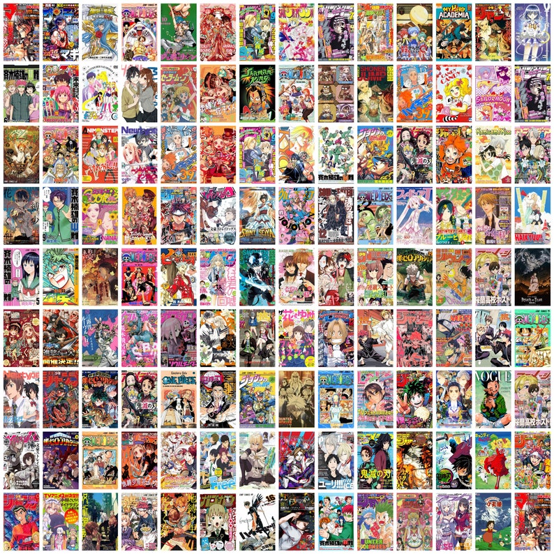 850PCS Anime Manga Magazine Covers Anime Collage Kit - Etsy Australia