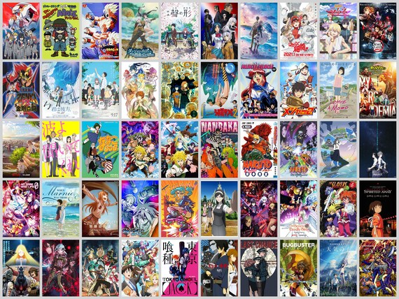 set of 90 mix anime wall poster for room poster of different anime (  size_6x4 inch,300 GSM) Paper Print - Animation & Cartoons posters in India  - Buy art, film, design, movie