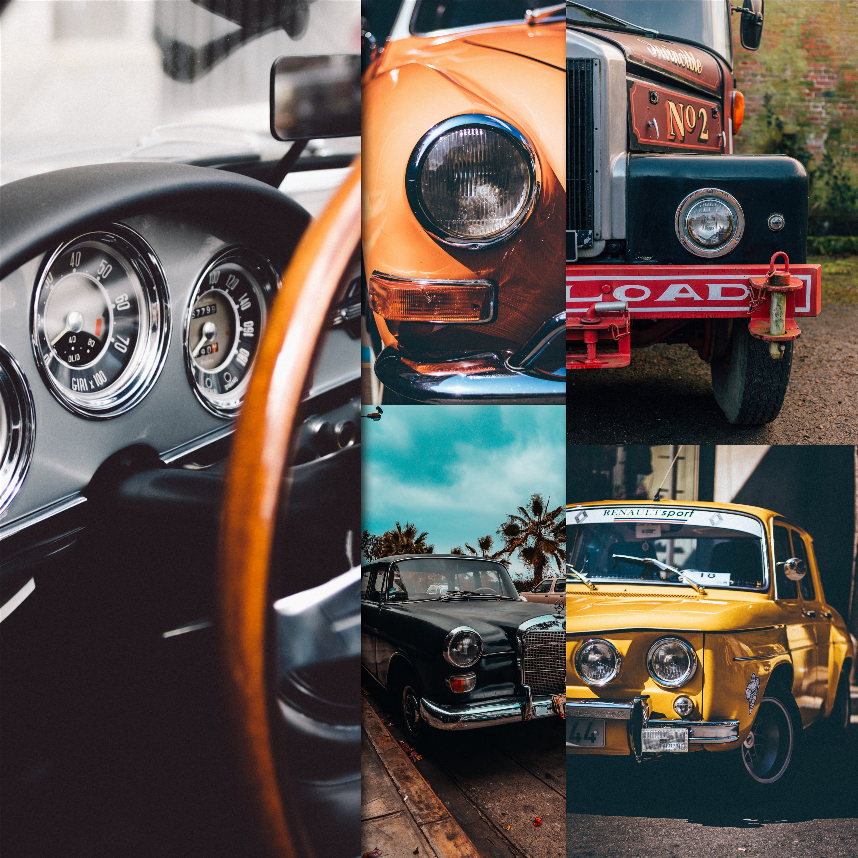 Vintage Car Prints Collage Kit Vintage Car Photos Retro Etsy