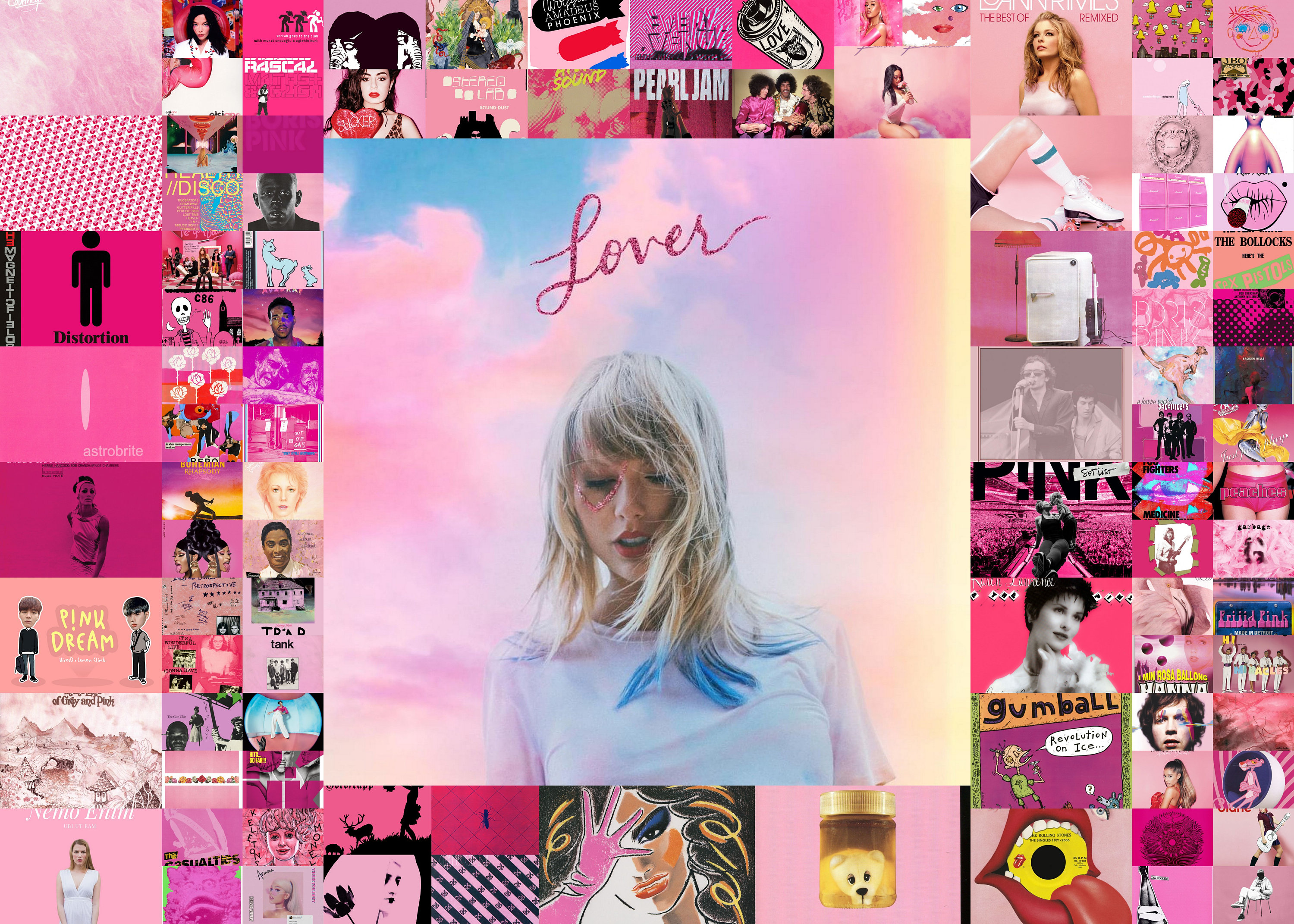 Pink Album Cover Posters Music Album Cover Pink Wall Etsy