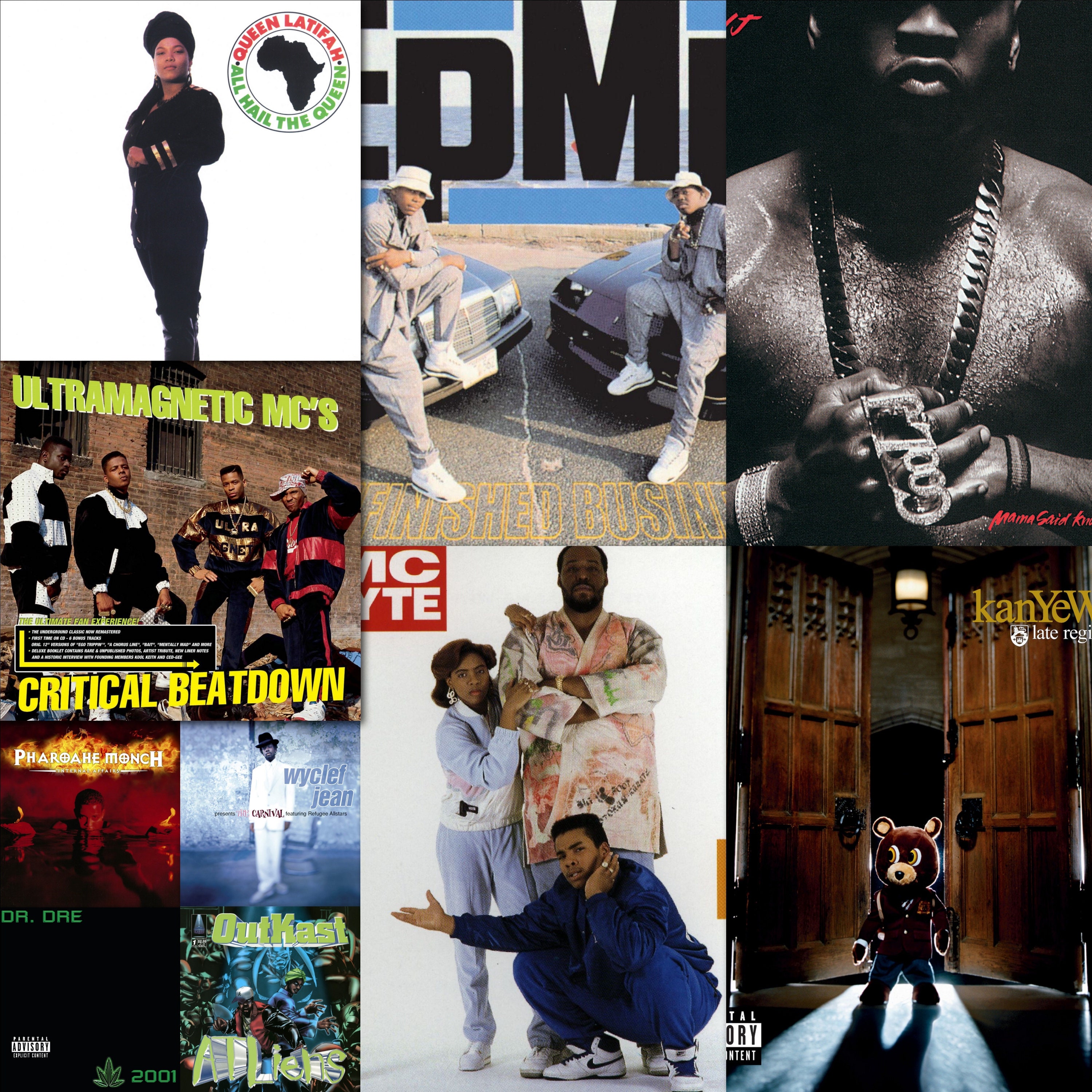 Rap Album Covers Poster Collage Kit Vintage Album Cover Etsy