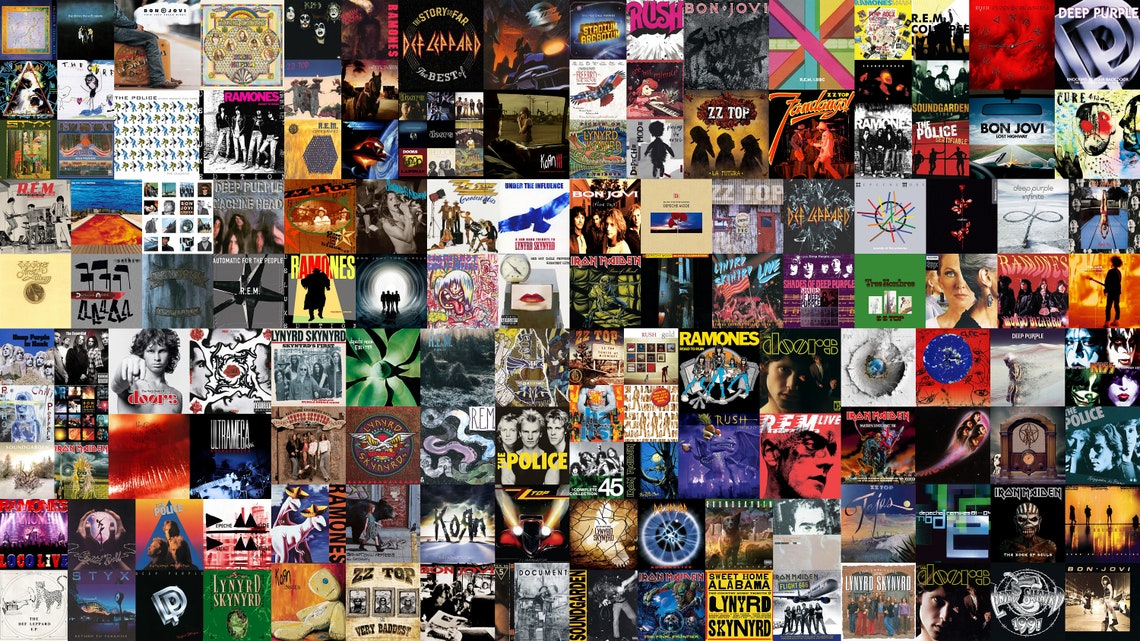 Music Album Wall Art Vintage Rock Posters Rock Band Wall | Etsy