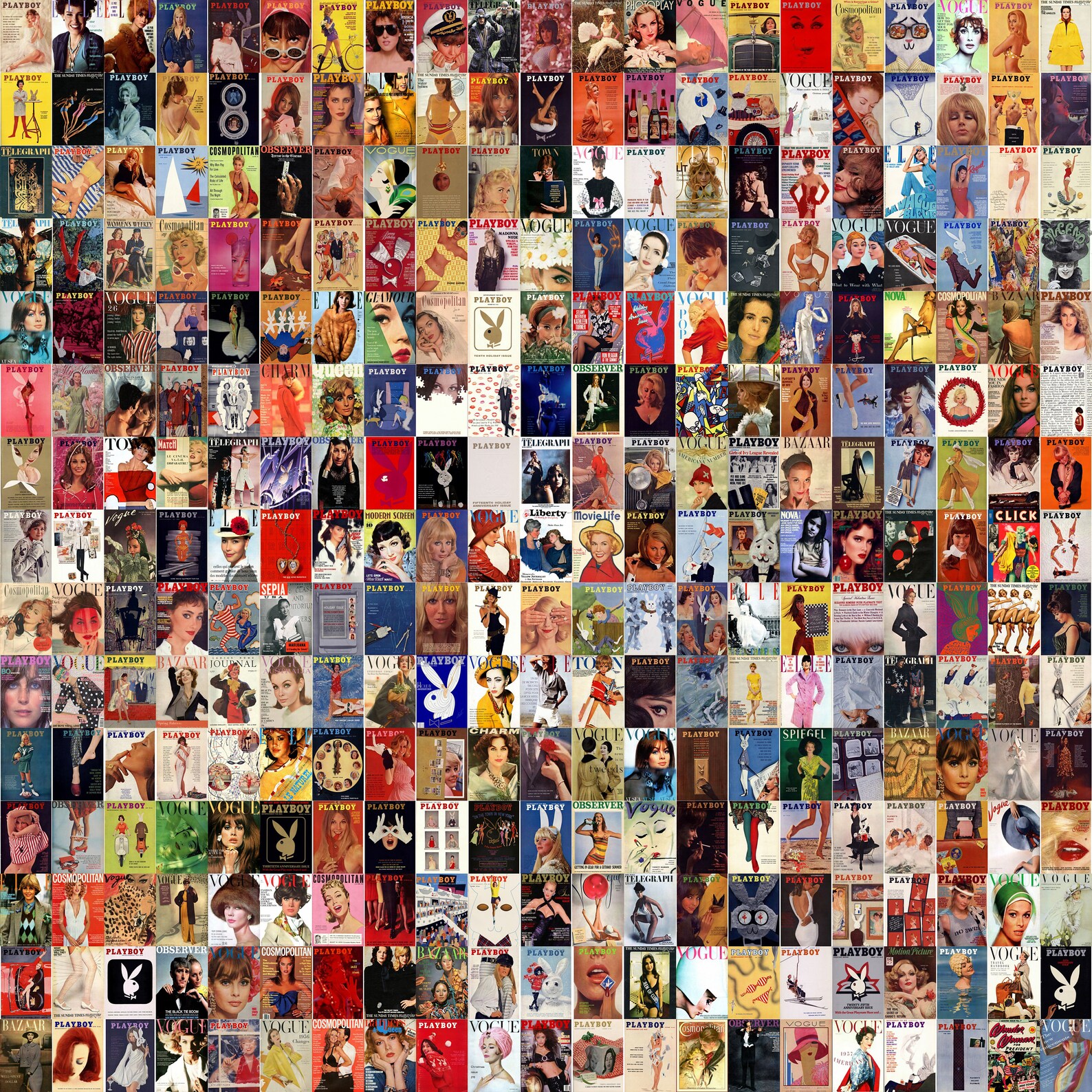 300PCS Vintage Magazine Cover Magazine Cover Poster Etsy