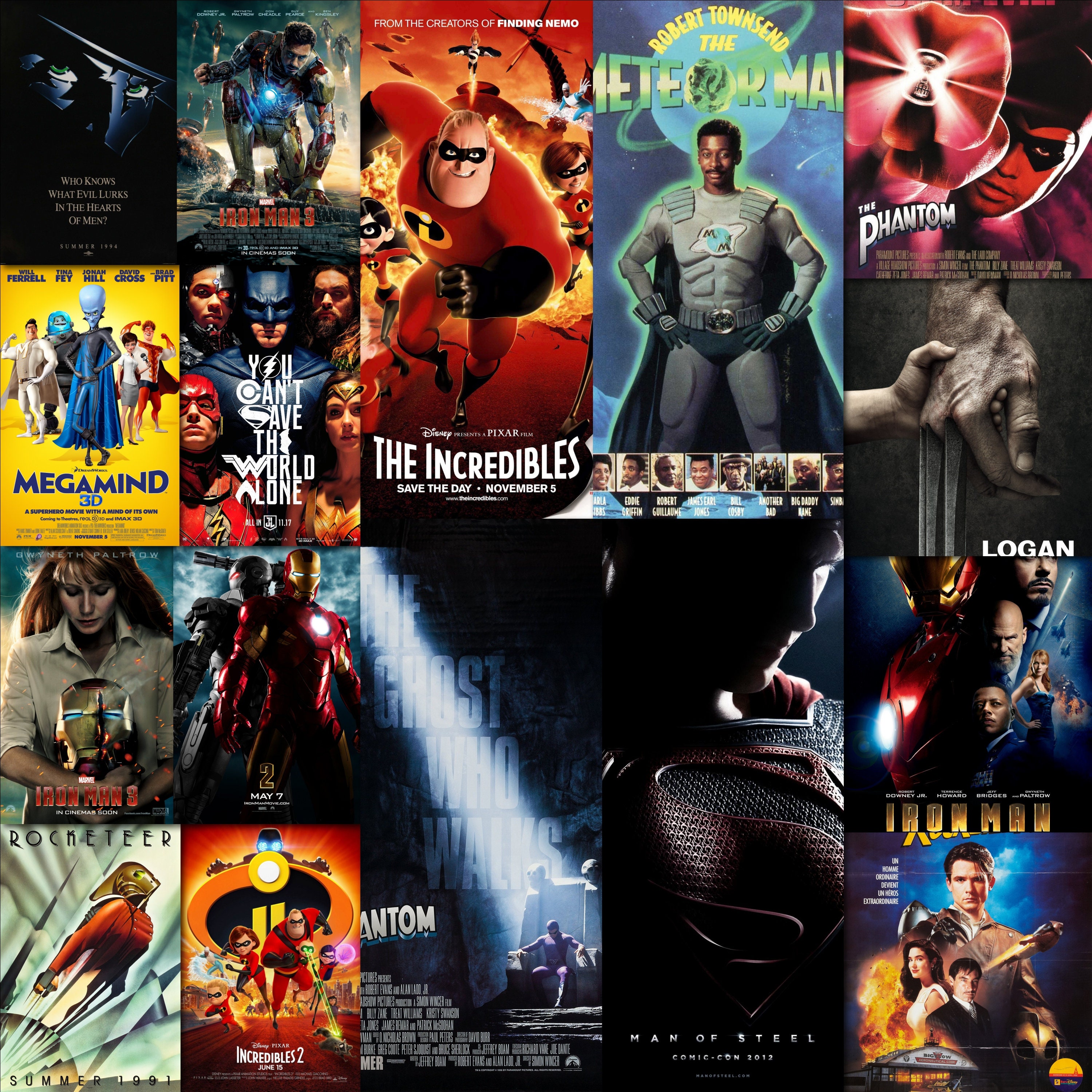 Superhero Movie Posters Wall Decor Marvel Poster Collage Kit Etsy