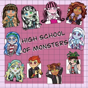 STICKERS: High school of Monsters