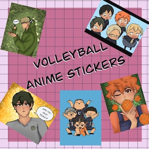 STICKERS: Volleyball anime stickers