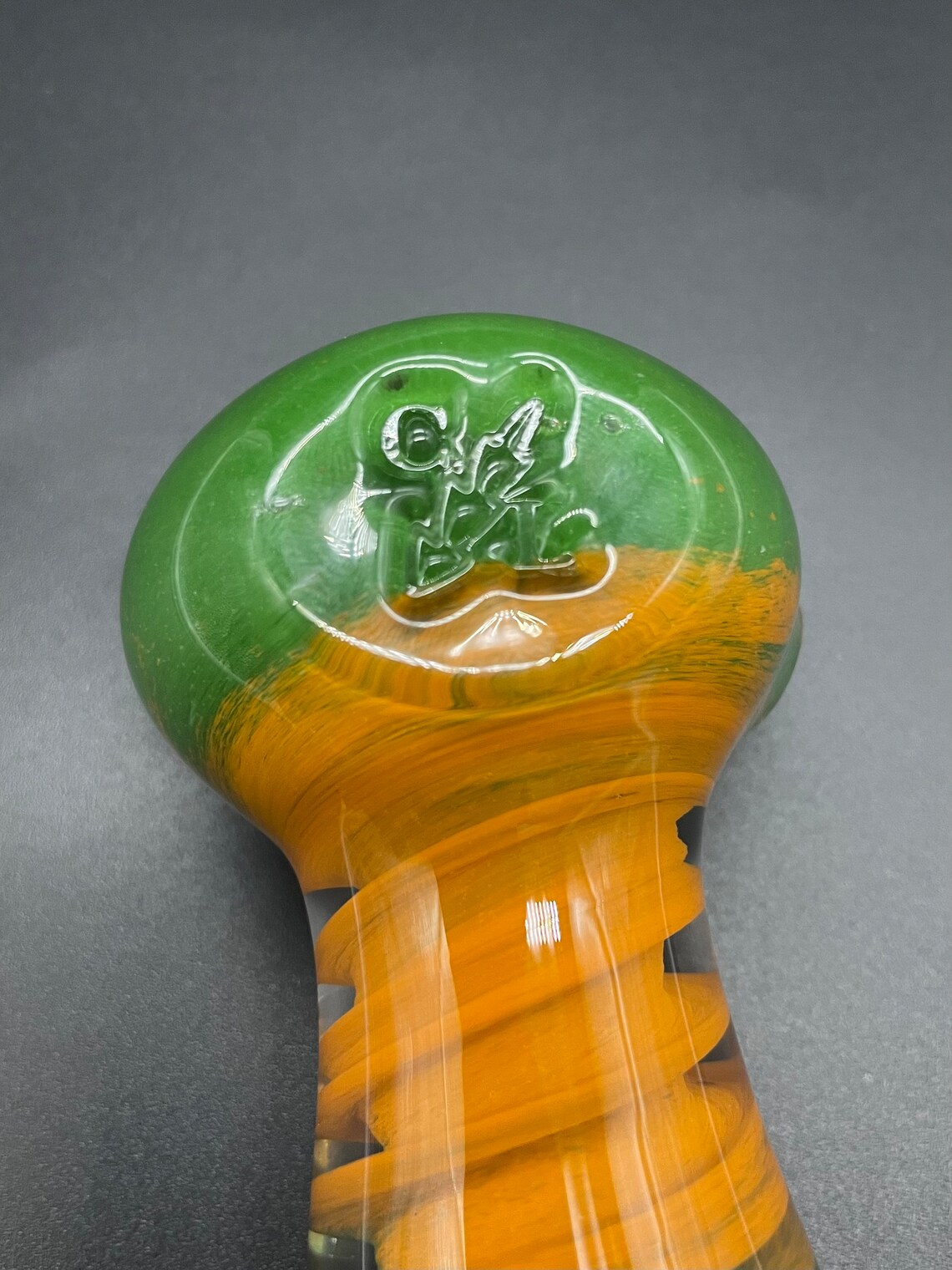 Extra Thick Heady Glass Pipe Hand Blown Glass Pipe Glass Etsy