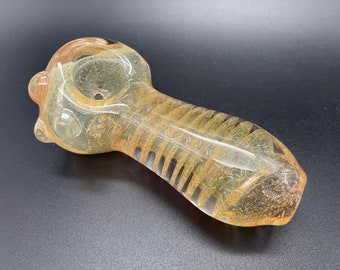 Fumed Glass Pipe | Color Changing Heady Glass | Sparkle Glass Pipe | Thick Heady Glass | Unique Glass Pipe | Smokers Gift