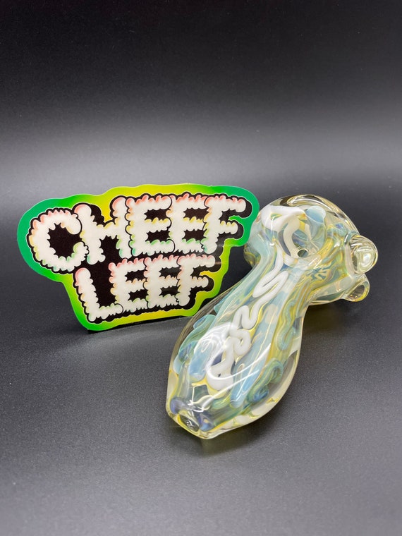 Extra Thick Heady Pipe Premium Glass Pipe Jellyfish Glass Etsy