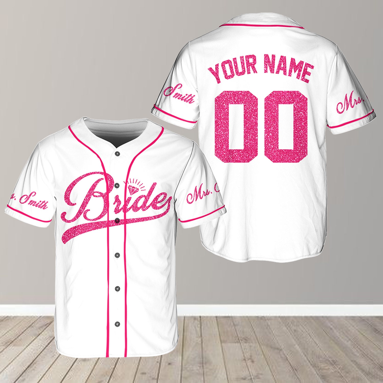 Personalized Name Custom Baseball Jersey for Married 