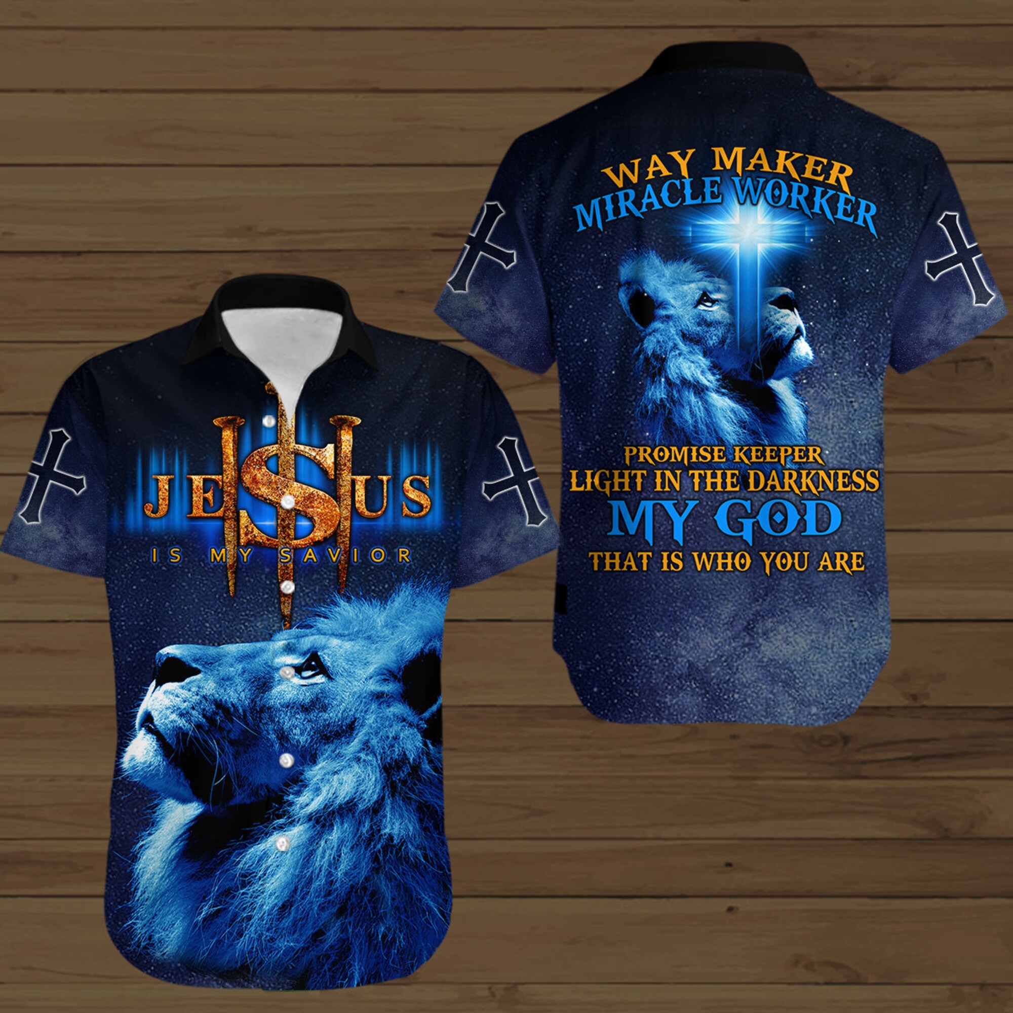 Discover Jesus Is My Savior Way Maker Miracle Worker Promise Keeper My God Hawaii Style Shirt