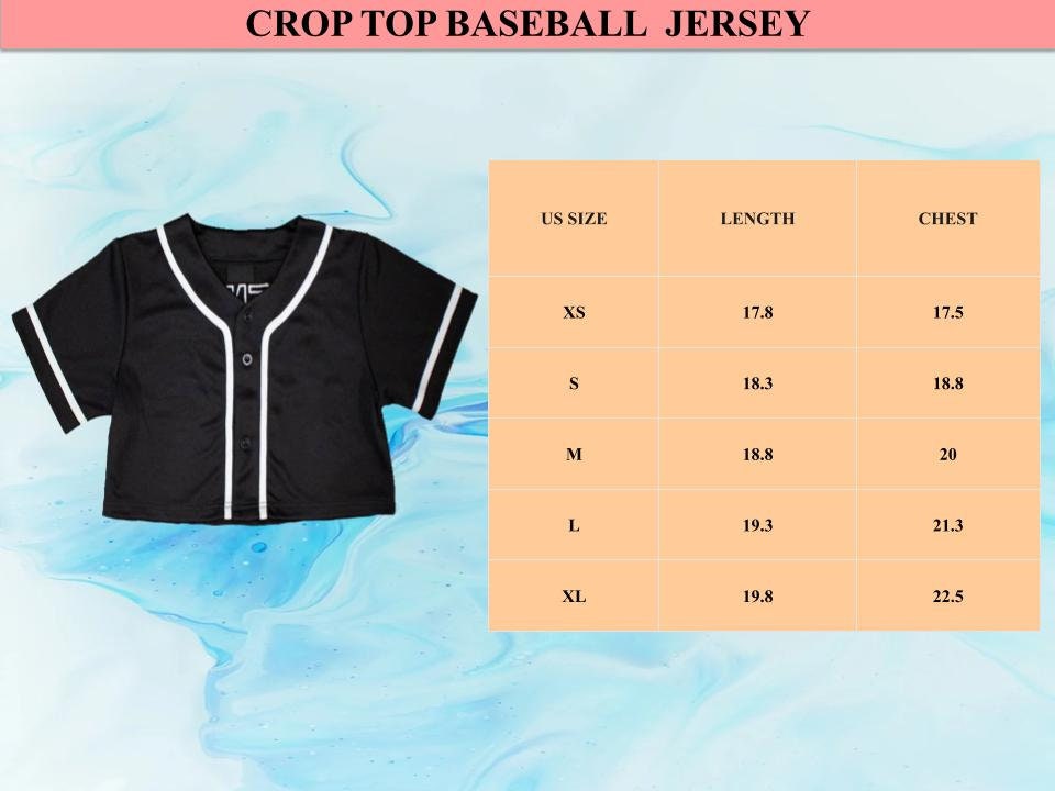 Personalized Text Color Plaid Crop Top Baseball Jersey for 