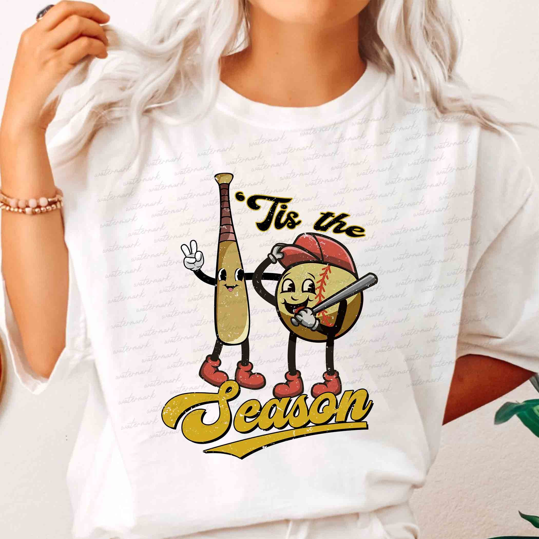 Discover Softball Tis The Season Shirt, Cute Softball, Softball Season T-Shirt