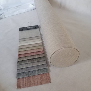 Kingsize bed bolster/luxurious linen decor/headboard/linen bolster/queen size/daybed sofa bolster/13colors/firm foam® included/light beige