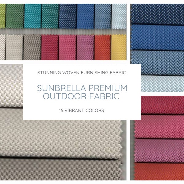 Tessuto per esterni Sunbrella® al metro/tessuto esterno per tappezzeria/tessuto da giardino di lusso/tessuto multicolore/tessuto resistente per esterni/tessuto resistente ai raggi UV
