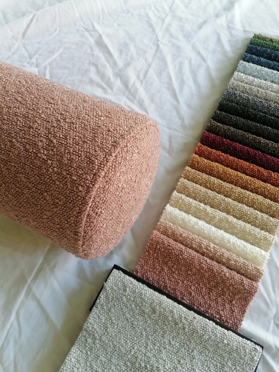 Any Size Bouclé Bolster Pillow/decor Pillow/bed Bolster/sofa Pillow