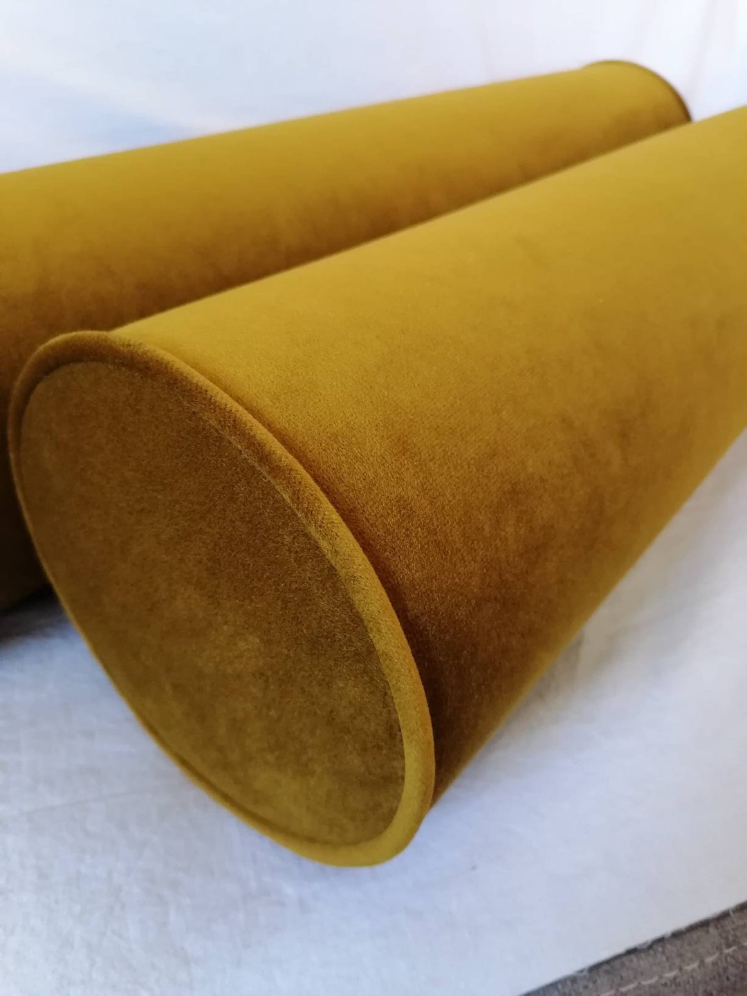 Any Size Bolster Pillow/custom Bolster/eco Velvet Fabric/golden