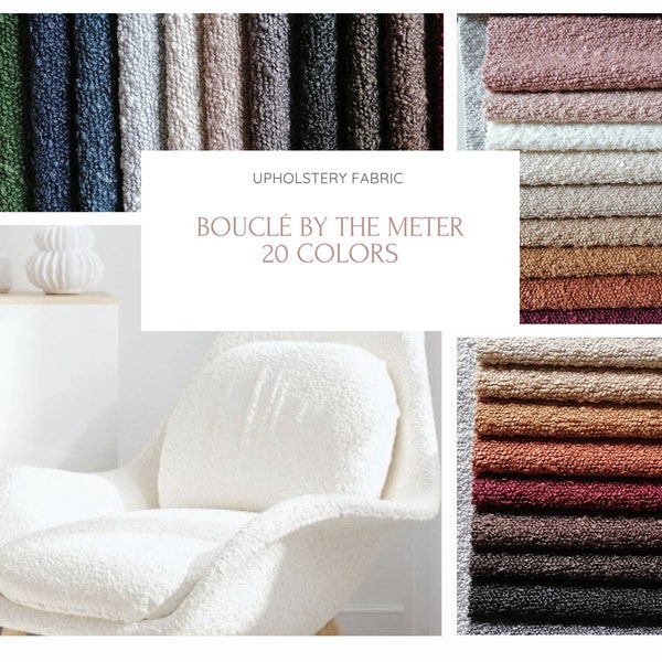 Bouclé venduto al metro/bouclé da tappezzeria/tessuto per decorazioni per la casa/bouclé morbido/tessuto bouclé di qualità/bouclé per arredamento/tessuto per decorazioni pesanti per interni