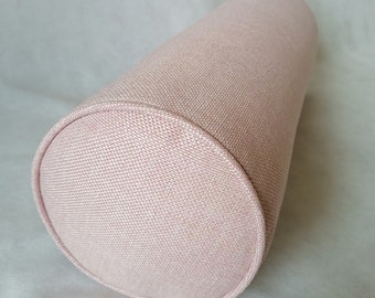 any size bolster pillow/custom size bolster/crypton fabric/bolster cover/firm foam insert/light pink bolster/kingsize bolster/long pillow