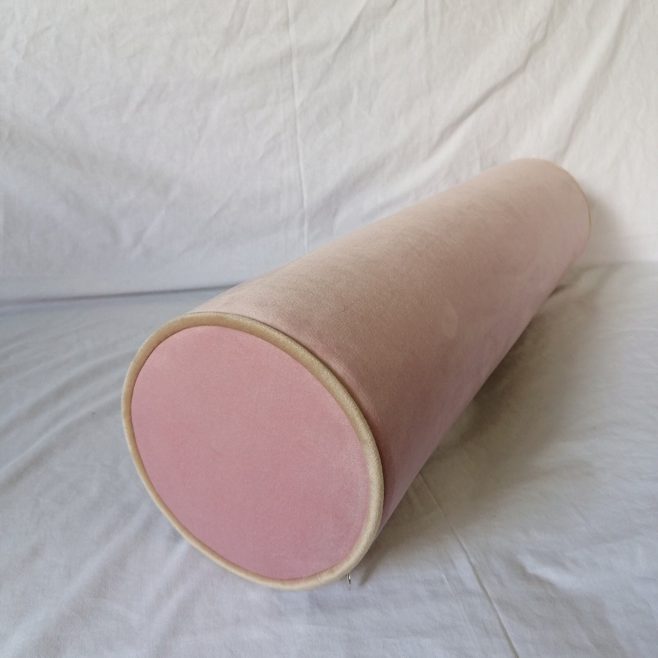Any Size Bolster daybed Round Bolster bedroom Accent Bolster Pillow nursery Decor long Pillow pink Velvet Cushion contrast Trim foam insert Etsy Canada